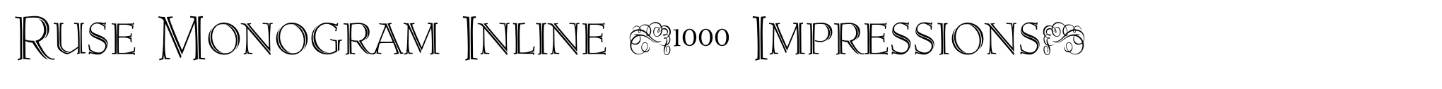 Ruse Monogram Inline (1000 Impressions) image